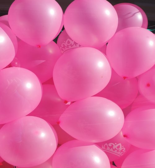balloons, pink, inflated, celebration, happy birthday, party, decoration, celebrate, festive, helium, fun, pink birthday, pink party, pink fun, pink celebrate